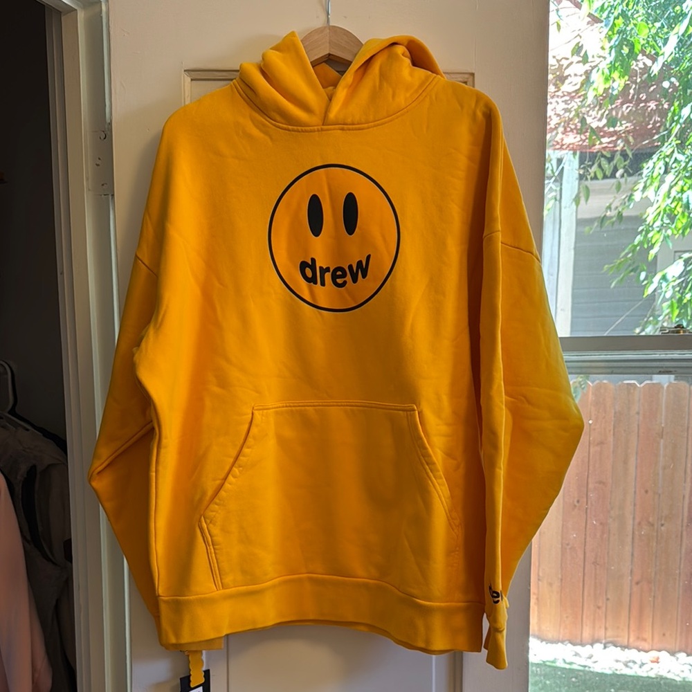 Drew Yellow Smiley Face mascot Hoodie
